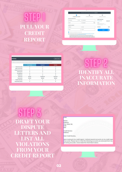 Right With Me 7 Day Credit Sweep Sheet